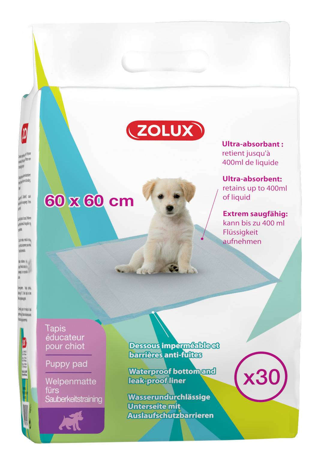 Zolux - Zolux - Tapis éducation pour chiot L.60 x l.60 cm - x30