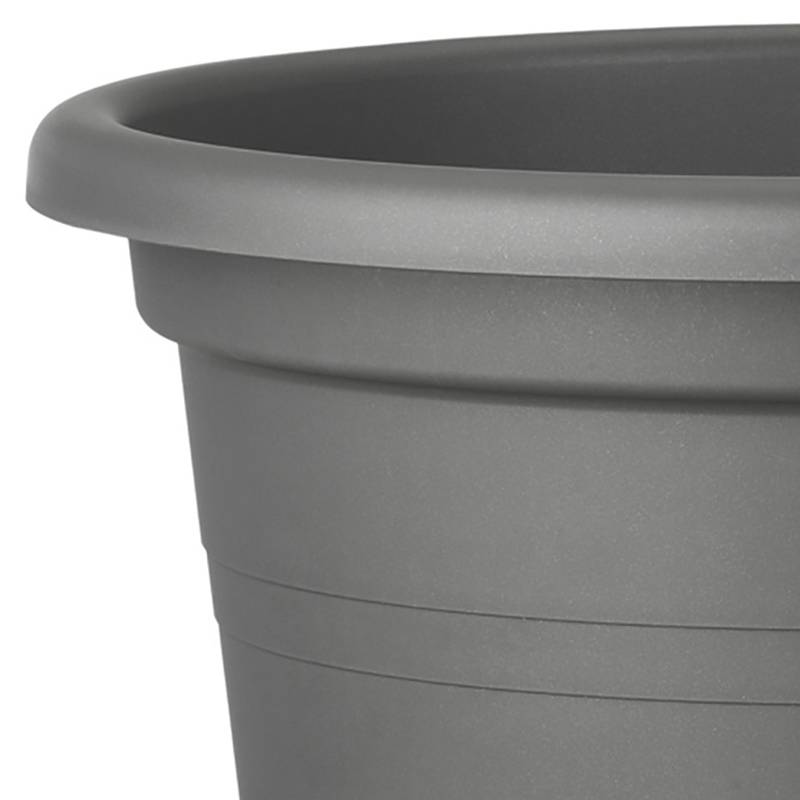 Deroma - Pot de Fleurs Rond Recyclat Anthracite – DEROMA - Image 3