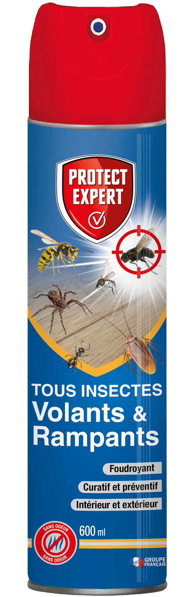 Protect Expert - Insecticide Volants Rampants Aérosol 600 ml - PROTECT EXPERT