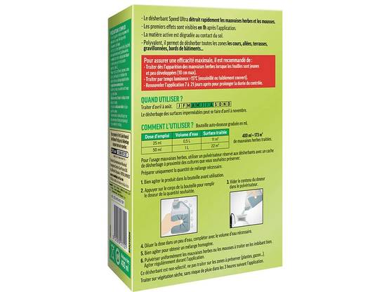 Roundup - Désherbant multi-usages jardin acide pélargonique ultra-concentré 400ml - ROUNDUP - Image 2