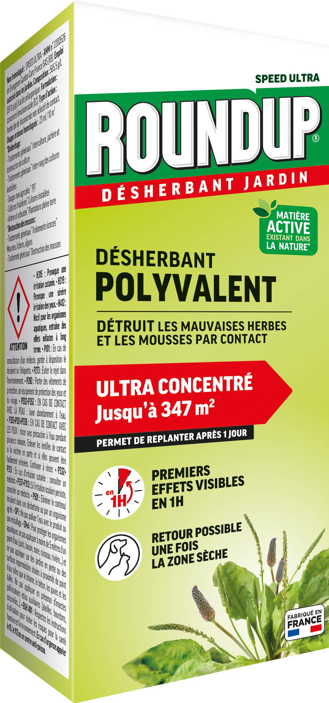 Roundup - Désherbant Concentré Multi-usages 800mL - Image 1