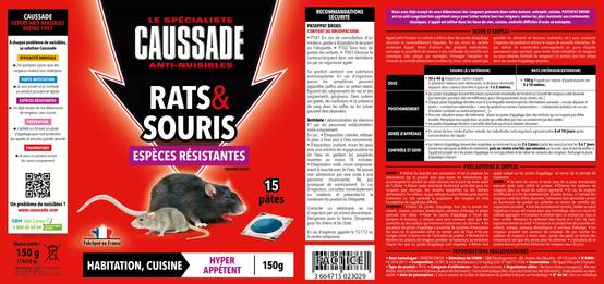 Caussade - Pâte antirats et souris 150 g - CAUSSADE - Image 2