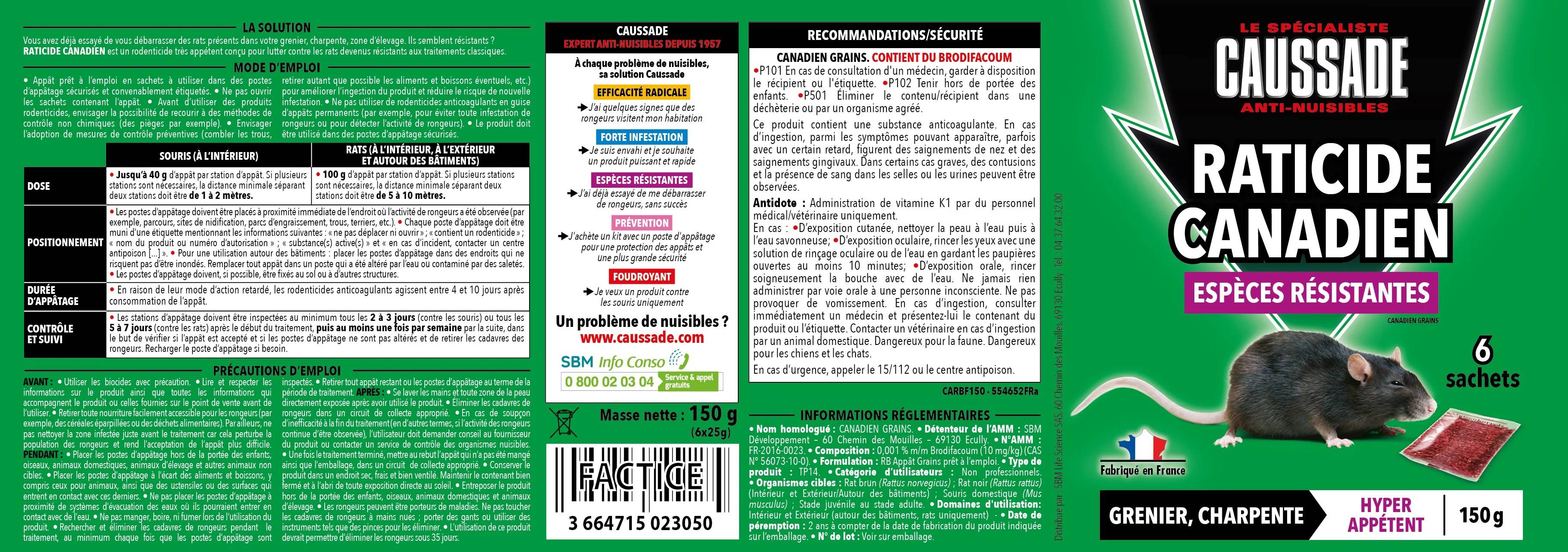 Caussade - Raticide Forte Infestation - CAUSSADE - Image 2