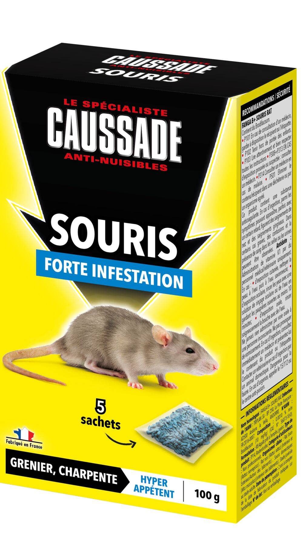Caussade - Appât souris forte infestation - CAUSSADE