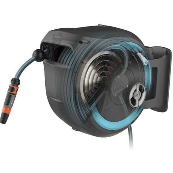Gardena - Dévidoir automatique mural tuyau L.25 m Ø int 13 mm RollUp M/L Bleu – Gardena - Image 2