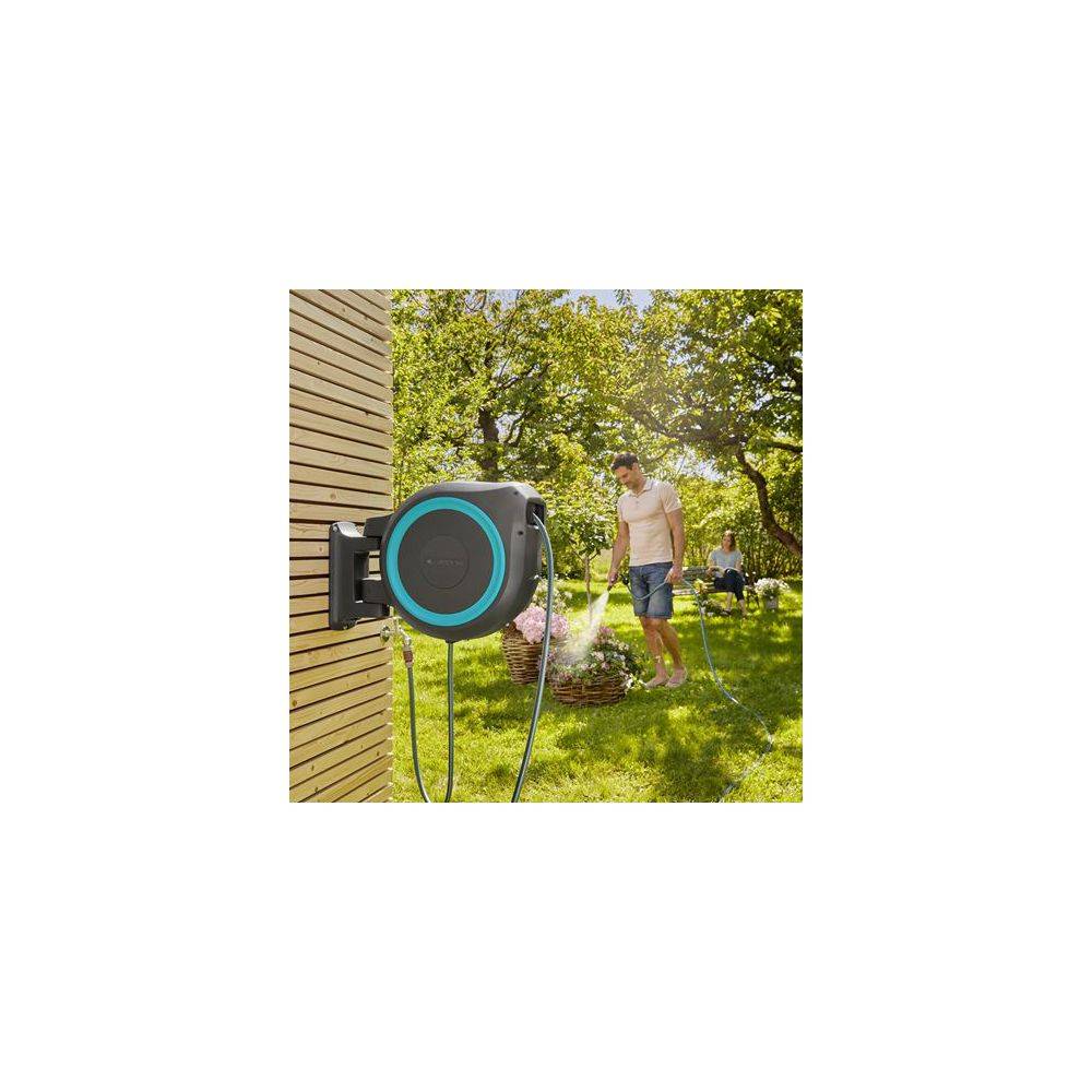 Gardena - Dévidoir automatique mural RollUp XL L. 35 m gris et bleu - Gardena - Image 5