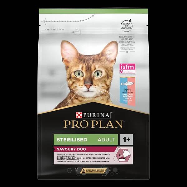 Purina Pro Plan - Croquettes chat Adulte Stérilisé Optisavour Cabillaud 3 kg - PRO PLAN - Image 4