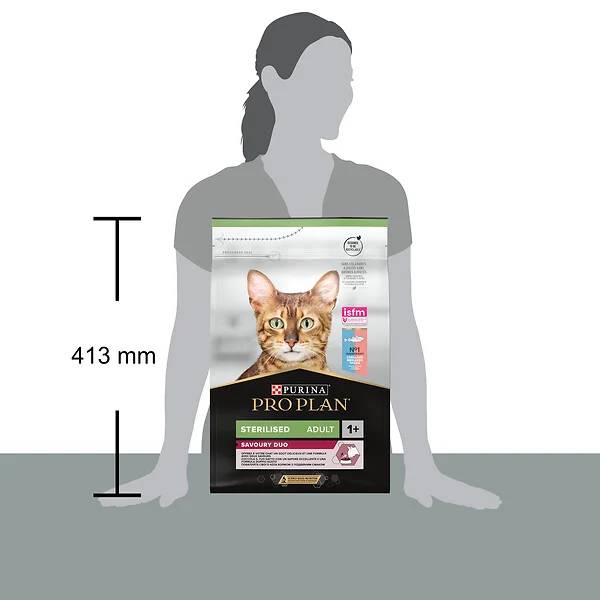 Purina Pro Plan - Croquettes chat Adulte Stérilisé Optisavour Cabillaud 3 kg - PRO PLAN - Image 3