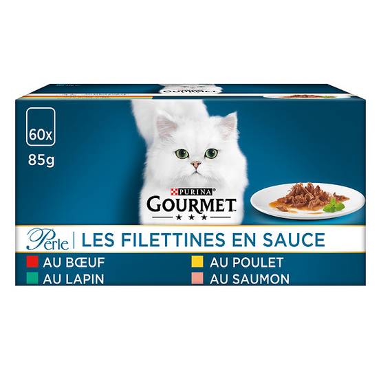 Purina Gourmet - Sachets chat Les Filettines en Sauce Multivariété 60x85 g- GOURMET PERLE - Image 8