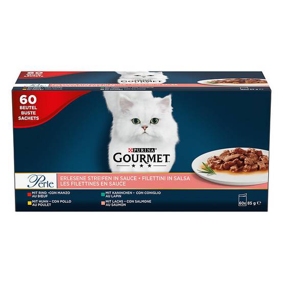 Purina Gourmet - Sachets chat Les Filettines en Sauce Multivariété 60x85 g- GOURMET PERLE - Image 11