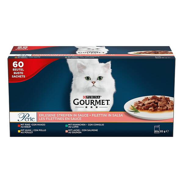 Purina Gourmet - Sachets chat Les Filettines en Sauce Multivariété 60x85 g- GOURMET PERLE - Image 11