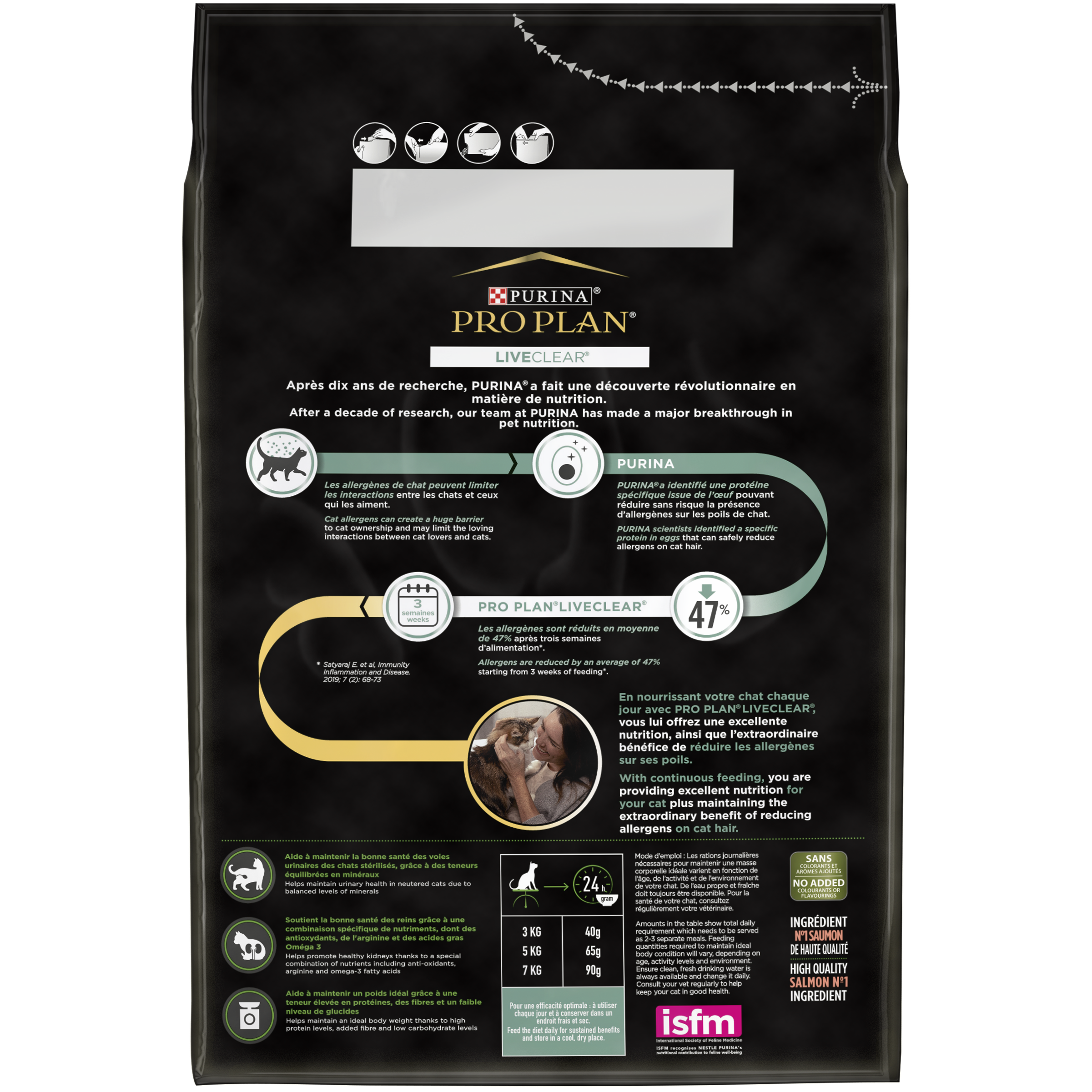 Purina One - Croquettes chat LiveClear Stérilisé Saumon2,8 kg - PRO PLAN - Image 3
