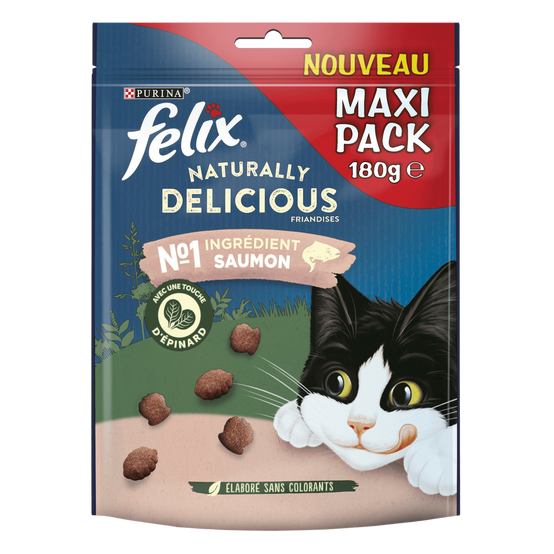 Purina One - Friandises chat Naturally Delicious Saumon 180g - FELIX