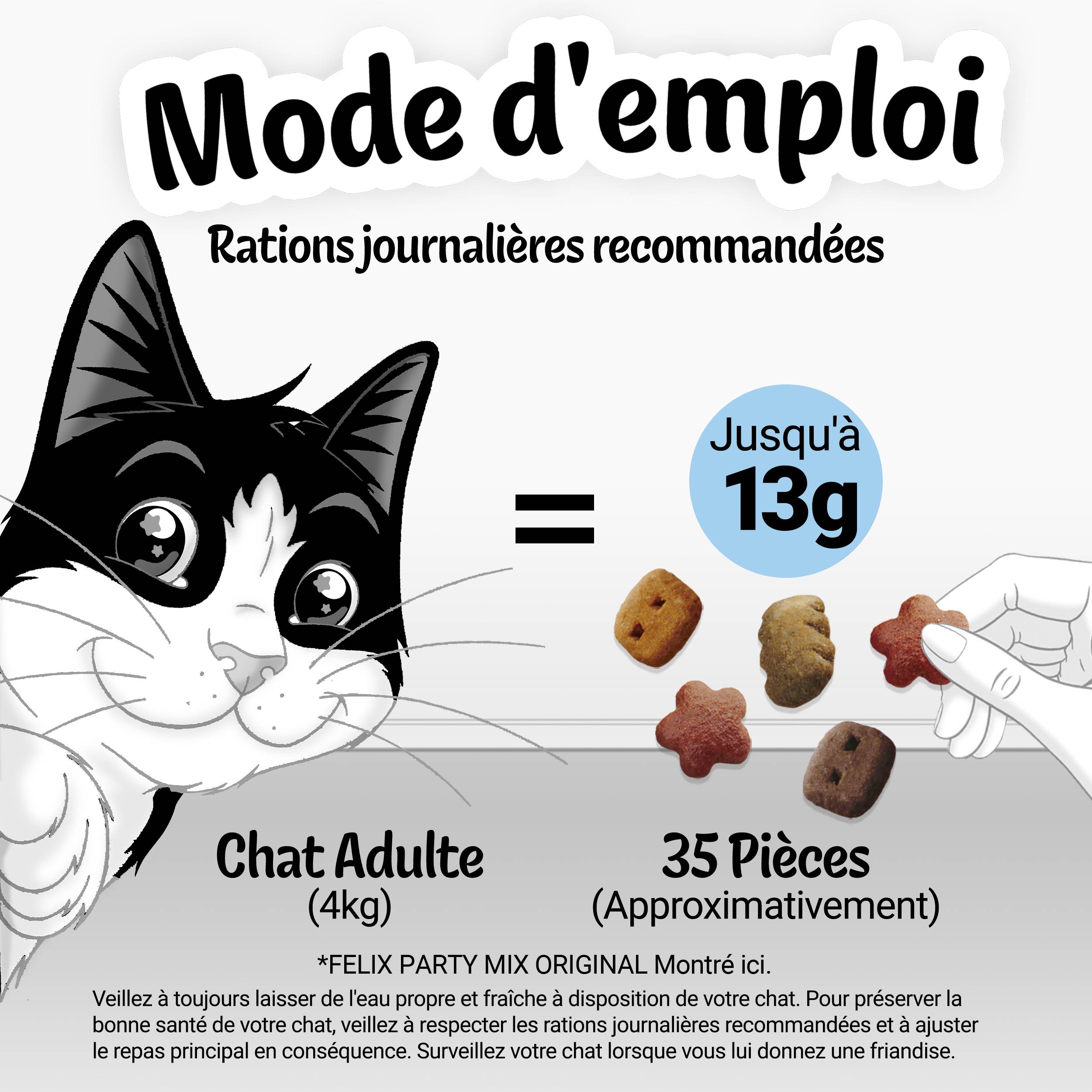 Purina One - Biscuits chat Party Mix Poulet Foie Dinde 200 g - FELIX - Image 4