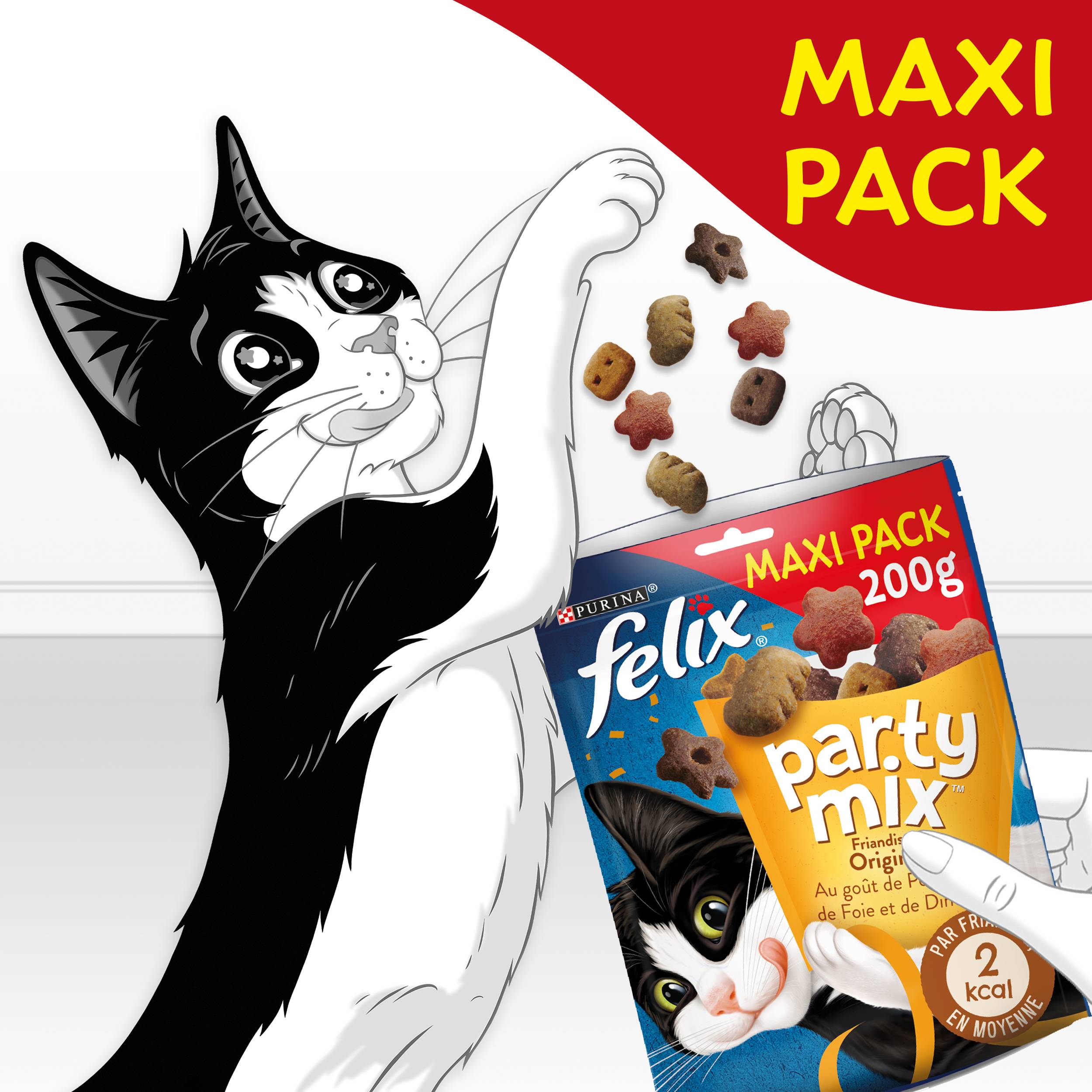 Purina One - Biscuits chat Party Mix Poulet Foie Dinde 200 g - FELIX - Image 5