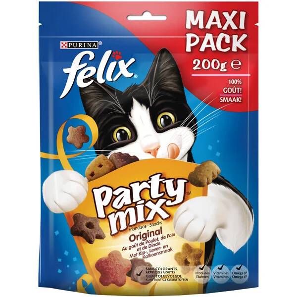Purina One - Biscuits chat Party Mix Poulet Foie Dinde 200 g - FELIX - Image 10