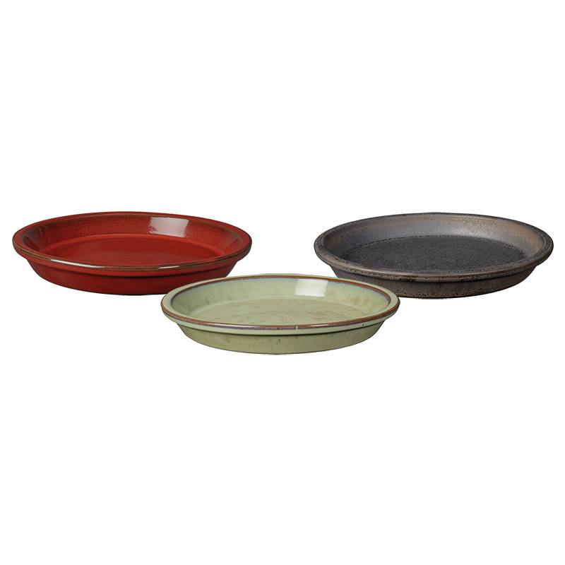 Ecloz - Ecloz - Soucoupe émaillée Malaga couleurs assorties Ø.23 cm