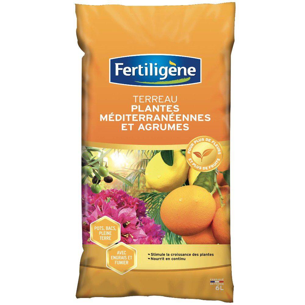 Fertiligène - Terreau agrumes et plantes méditerrannéennes FERTILIGENE 6 L