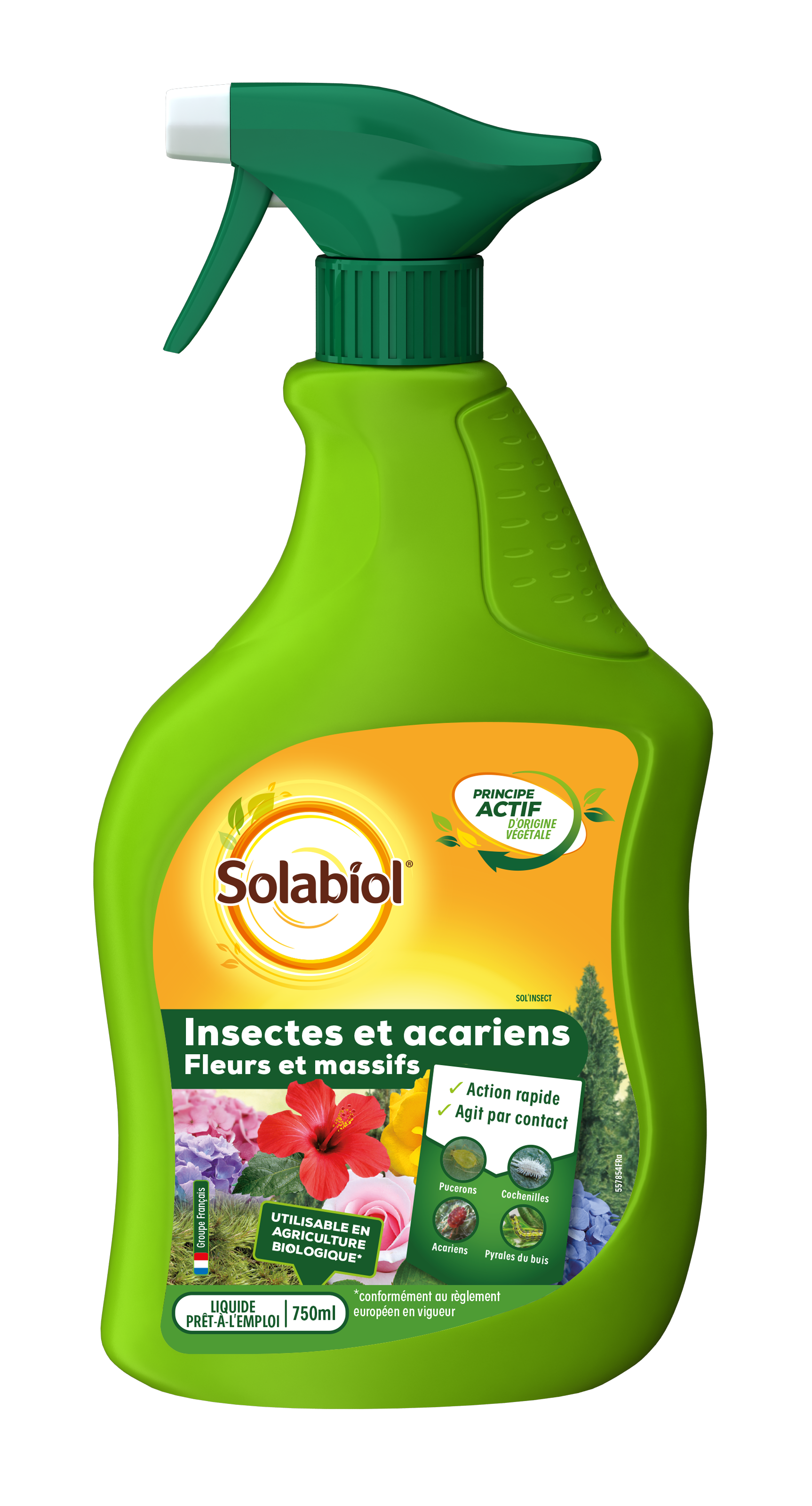 Solabiol - Traitement acariens et insectes pulvérisateur 750 ml SOLABIOL