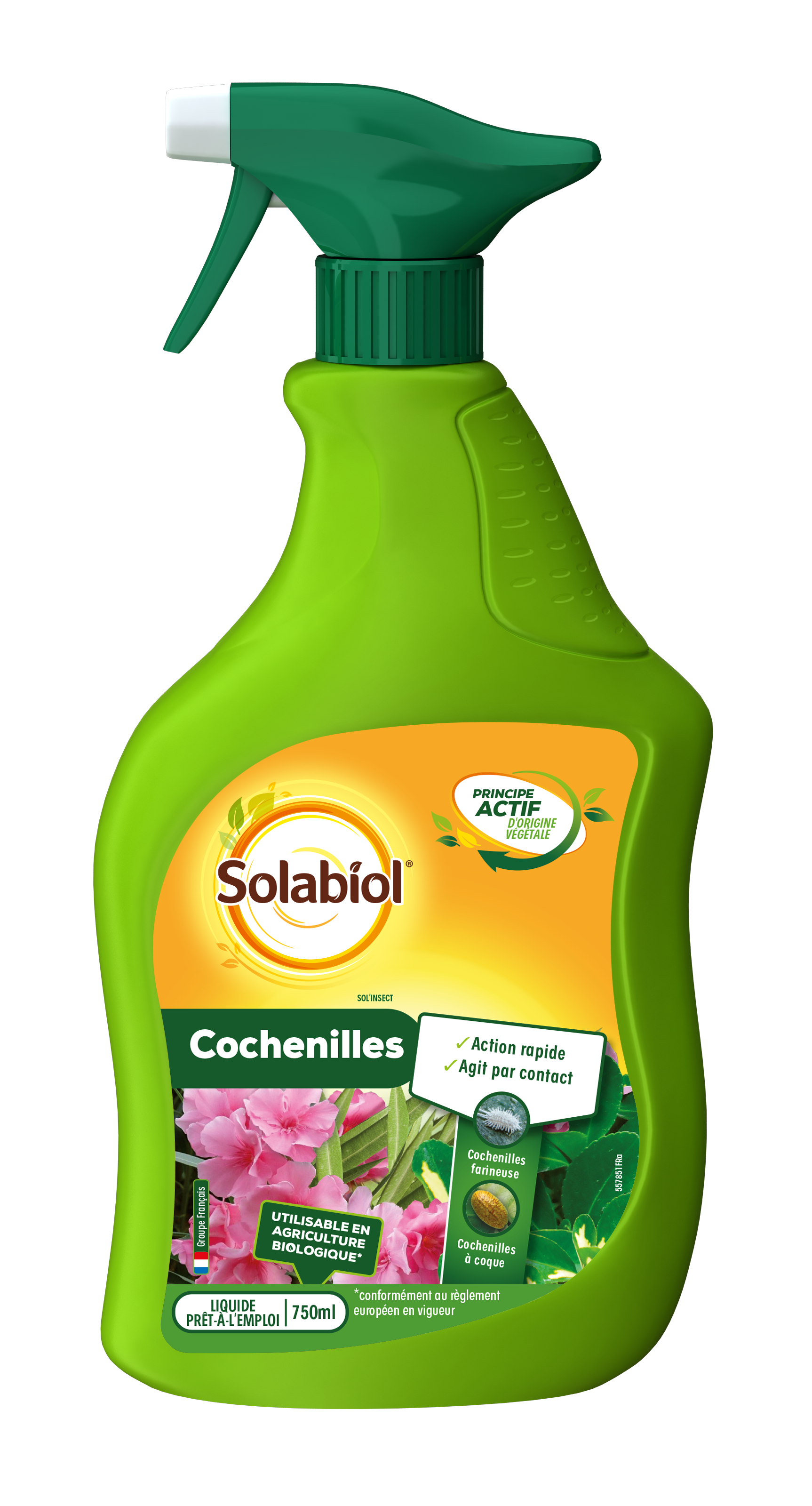 Traitement Cochenilles Pulvérisateur 750 ml - SOLABIOL - Image 1