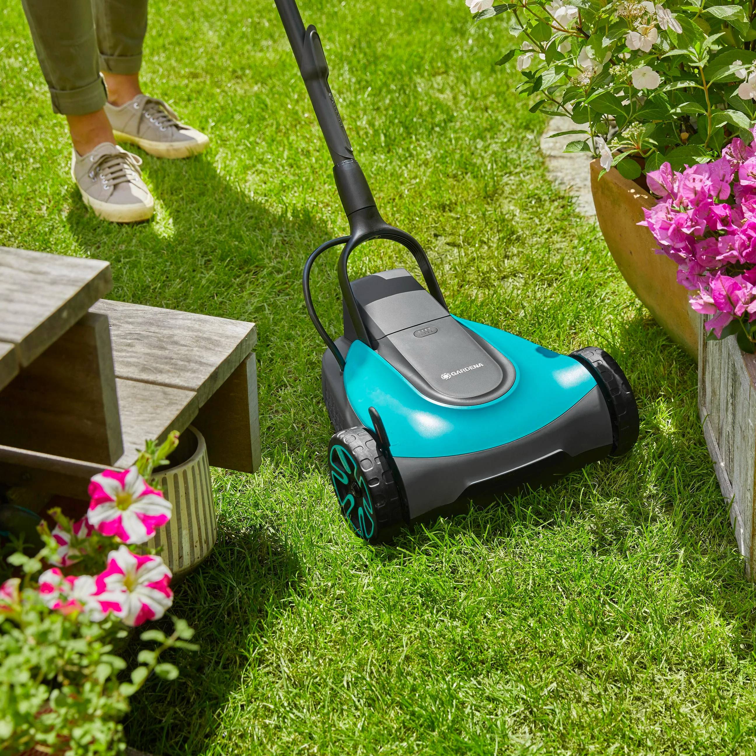 Gardena - Tondeuse Batterie Li-ion Vert Largeur 22 cm - GARDENA - Image 15
