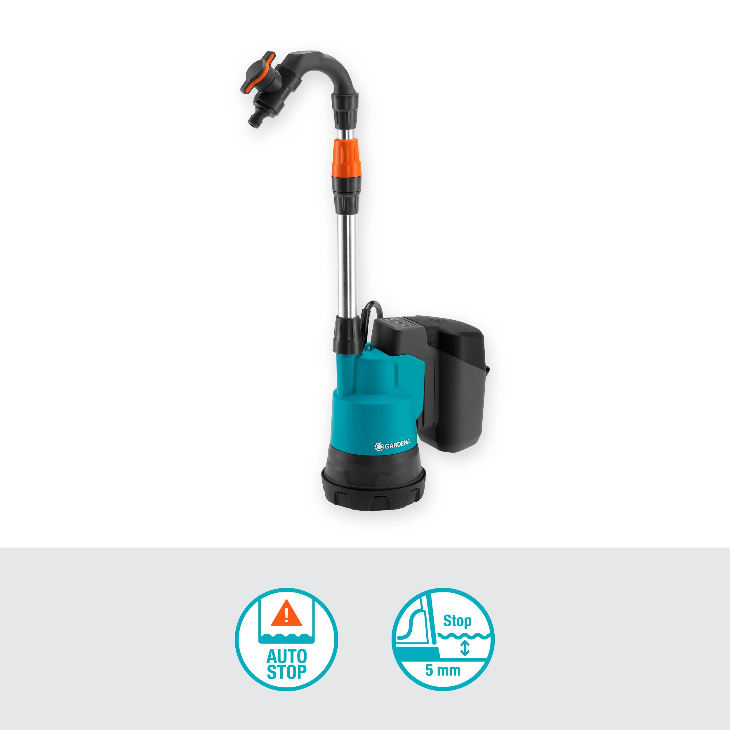 Pompe pour collecteur d'eau de pluie 2000/2 18V P4A GARDENA - Image 5