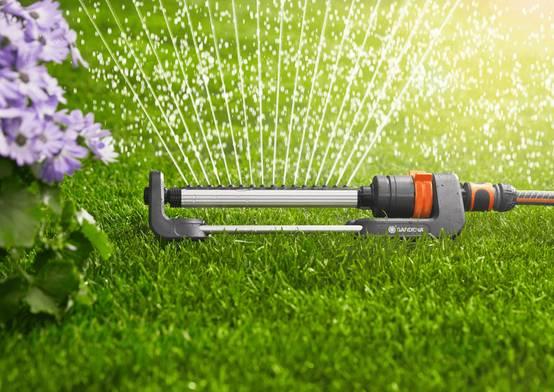 Gardena - Arroseur oscillant Aqua M PVC résistant UV et gel 110-250m² H.8-18 m - Gardena - Image 4