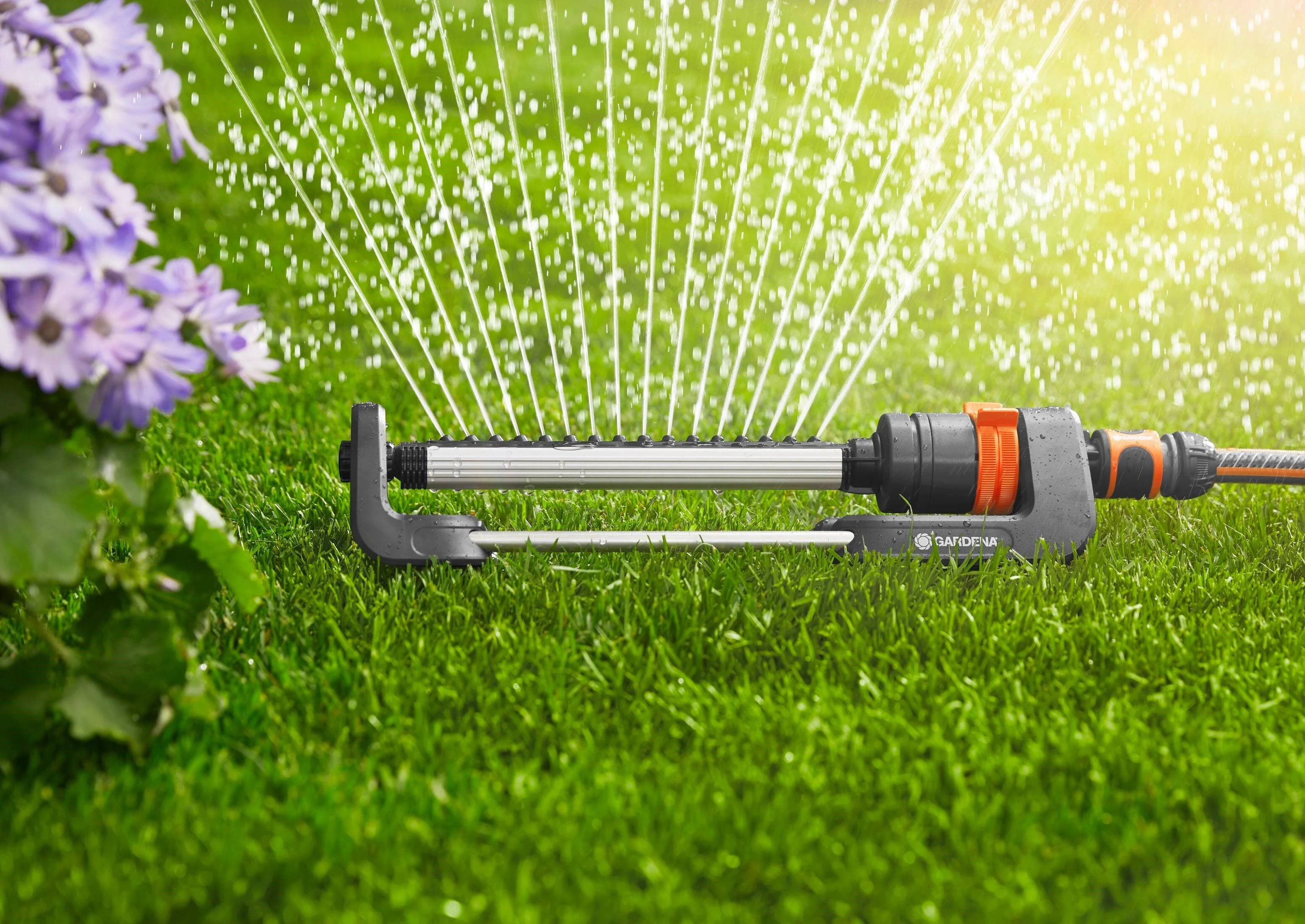 Gardena - Arroseur oscillant Aqua M PVC résistant UV et gel 110-250m² H.8-18 m - Gardena - Image 4