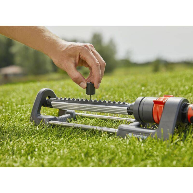 Gardena - Arroseur oscillant Aqua M PVC résistant UV et gel 110-250m² H.8-18 m - Gardena - Image 7