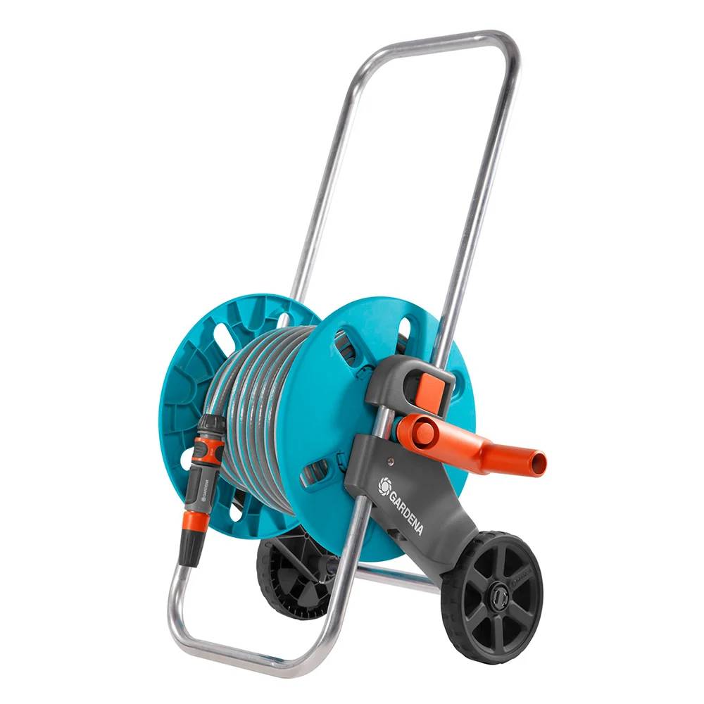 Gardena - Dévidoir de jardin Aquaroll S acier inoxydable avec tuyau L. 20 m – Gardena - Image 5