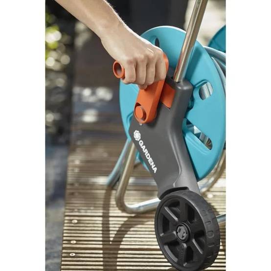 Gardena - Dévidoir de jardin Aquaroll S acier inoxydable avec tuyau L. 20 m – Gardena - Image 11