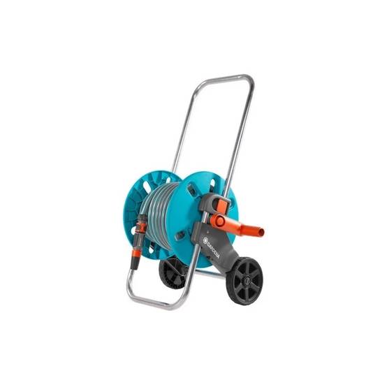 Gardena - Dévidoir de jardin Aquaroll S acier inoxydable avec tuyau L. 20 m – Gardena - Image 1