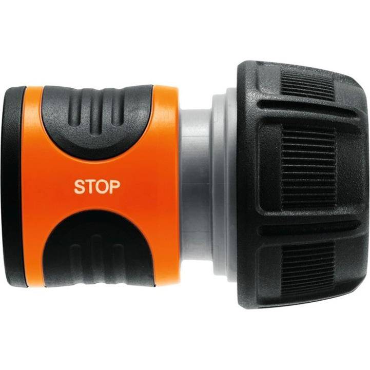 Gardena - Raccord Aquastop pour tuyau Ø 19 mm Orange/Noir - Gardena - Image 1