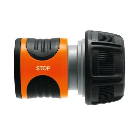 Gardena - Raccord Aquastop pour tuyau Ø 19 mm Orange/Noir - Gardena - Image 2