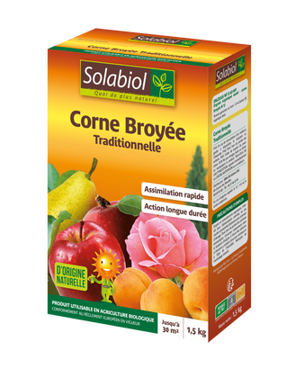 Solabiol - Corne Broyée Fertilisant 1,5 Kg – SOLABIOL