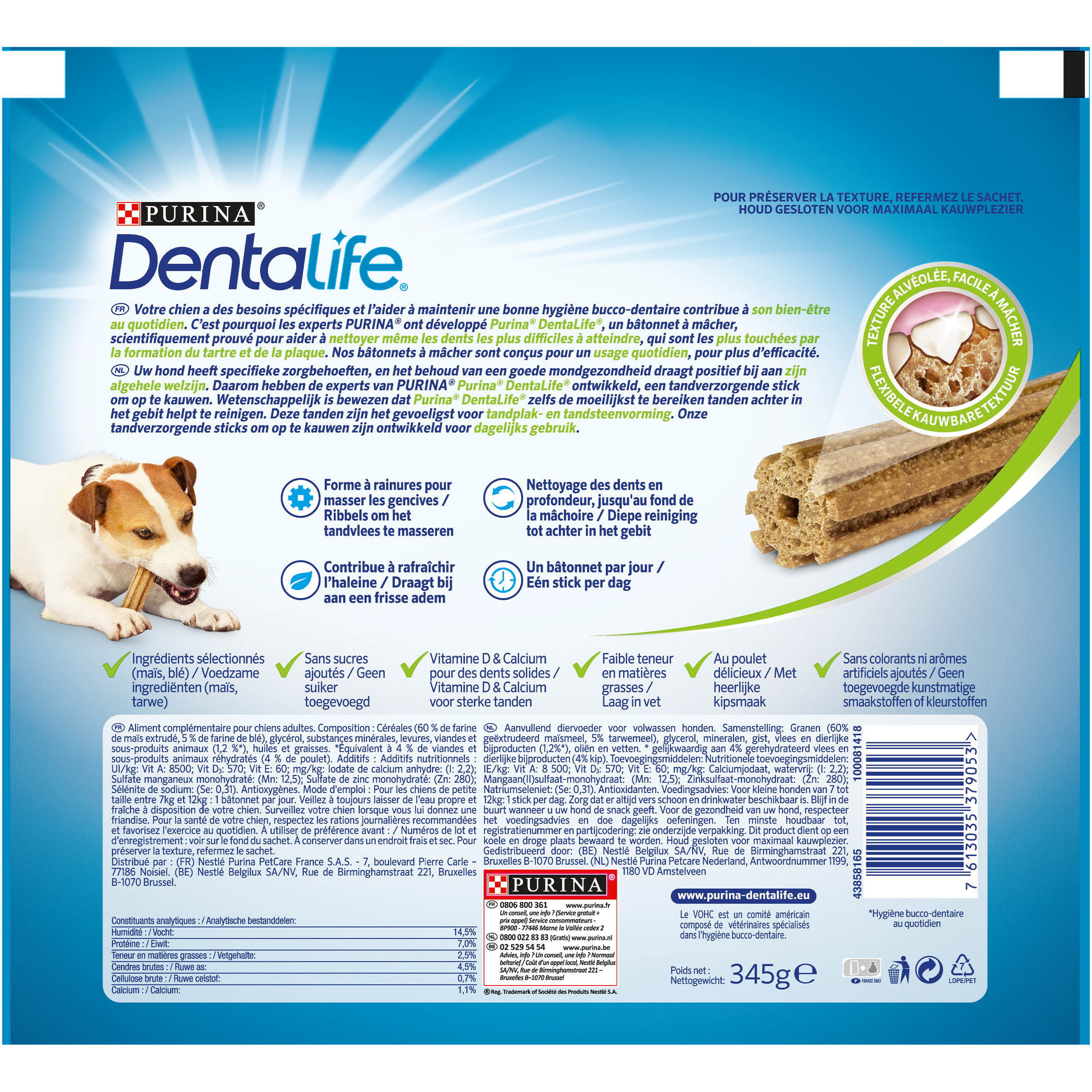 Dentalife - Sticks bucco-dentaire pour petit chien 21  x  345 g  - Dentalife - Image 8