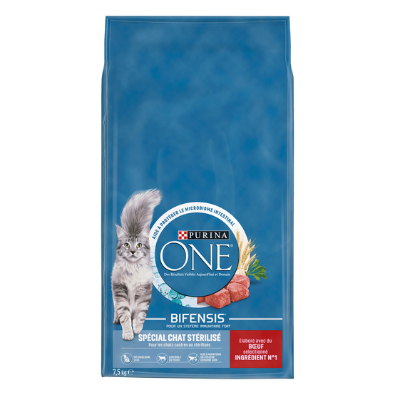 Purina One - Croquettes chat Adulte Stérilisé Bœuf 7,5 kg – PURINA ONE - Image 1