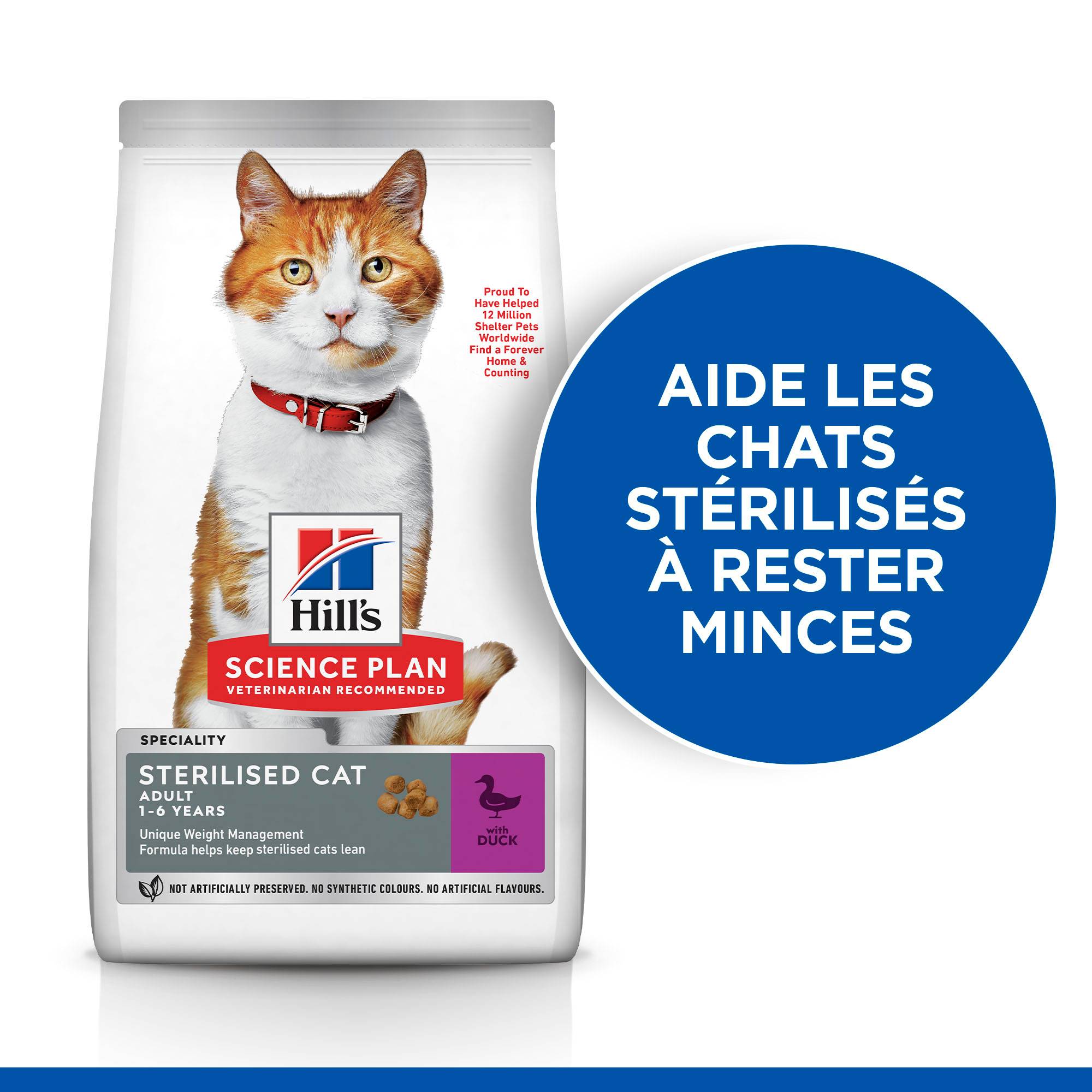 Science plan - Croquettes pour Chat Sterilised Cat Canard 1,5kg - Science Plan Hill's - Image 7