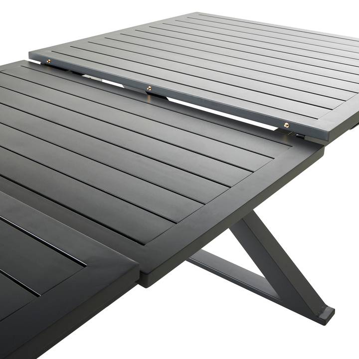 Ecloz - Table de jardin rectangulaire extensible 8 Pers. Anthracite - ECLOZ - Image 2