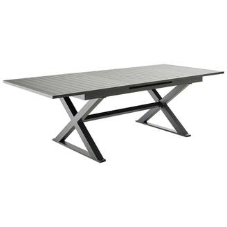 Ecloz - Table de jardin rectangulaire extensible 8 Pers. Anthracite - ECLOZ