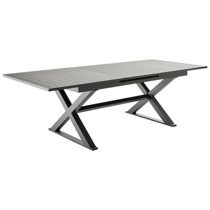 Ecloz - Table de jardin rectangulaire extensible 8 Pers. Anthracite - ECLOZ