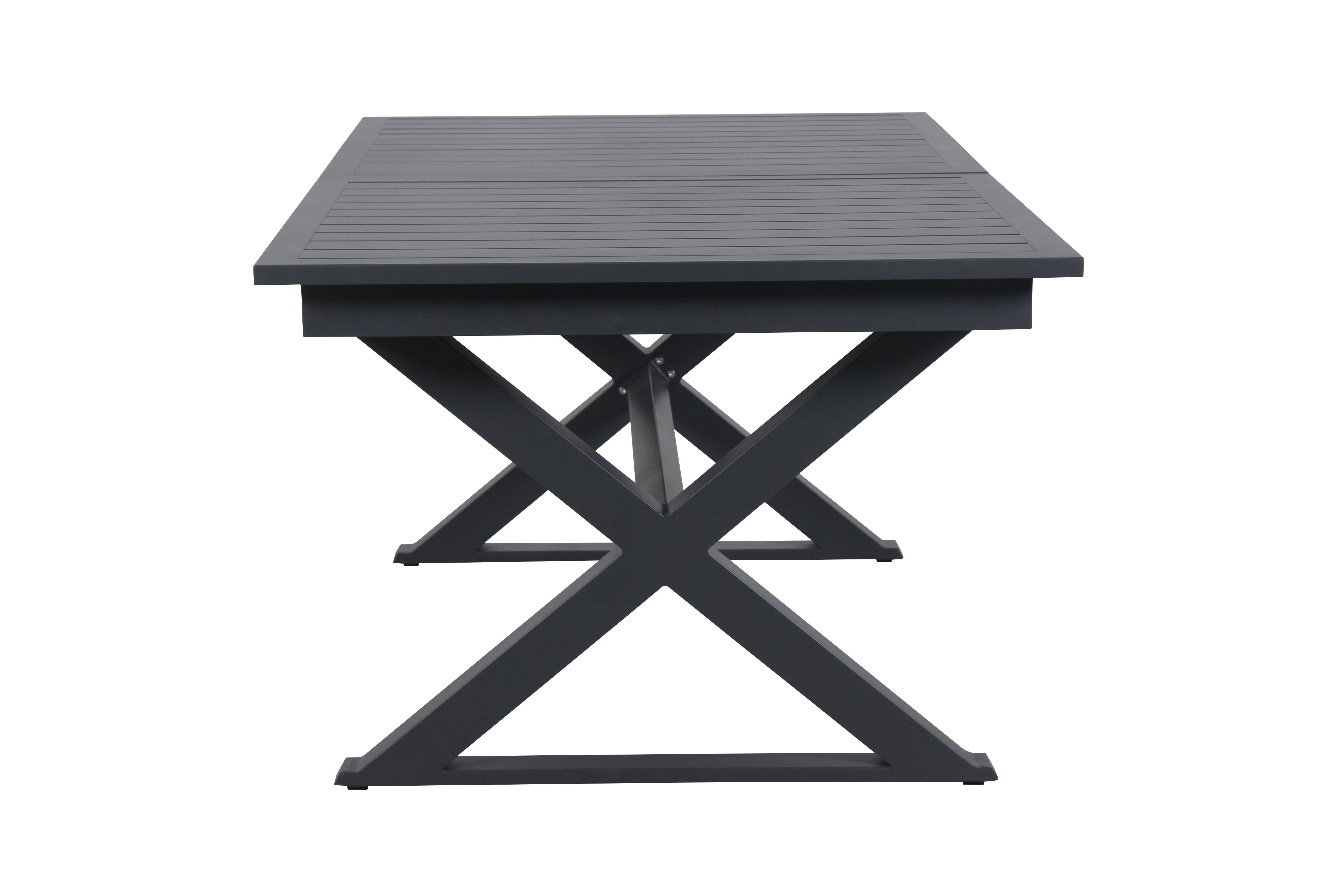 Ecloz - Table de jardin rectangulaire extensible 8 Pers. Anthracite - ECLOZ - Image 5