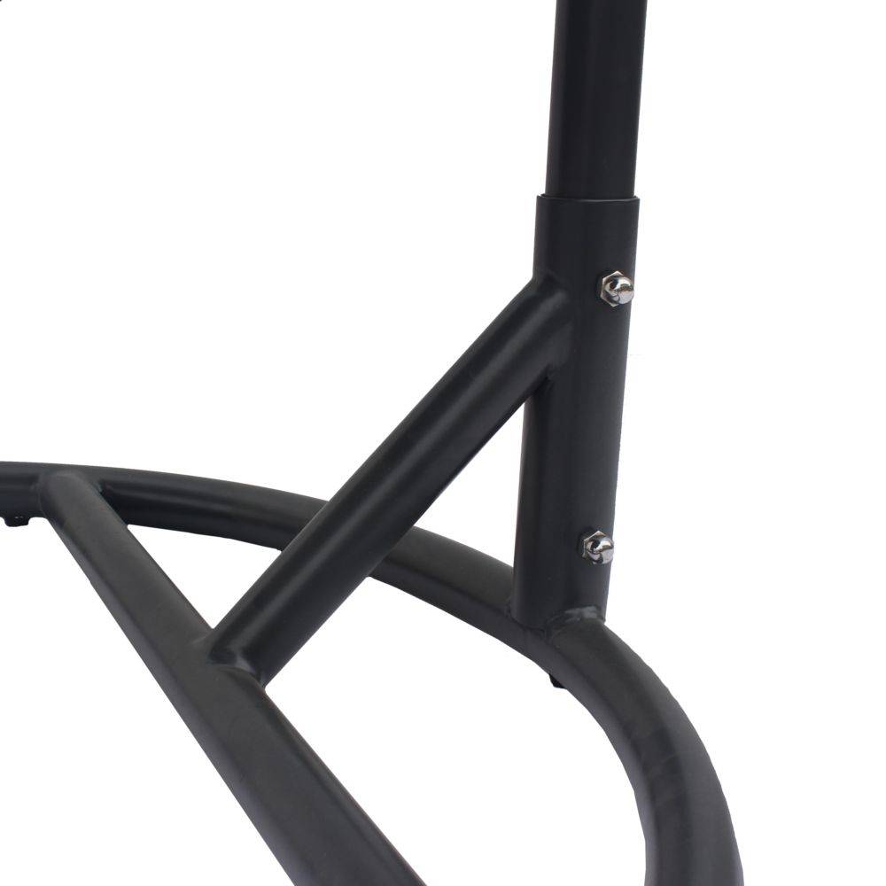 Ecloz - Fauteuil oeuf suspendu de jardin acier cordage anthracite Poket ECLOZ - Image 2