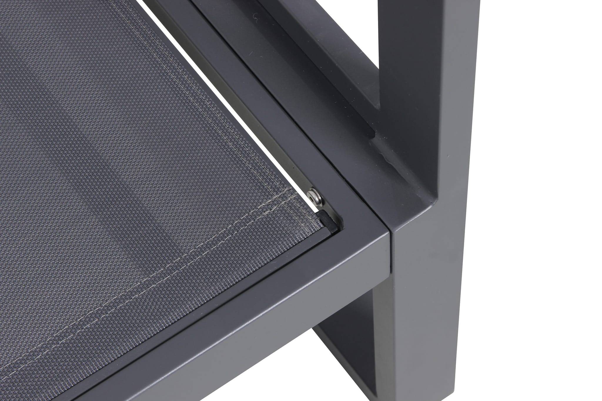 Ecloz - Salon de jardin aluminium anthracite et gris 8 personnes Miami ECLOZ - Image 9