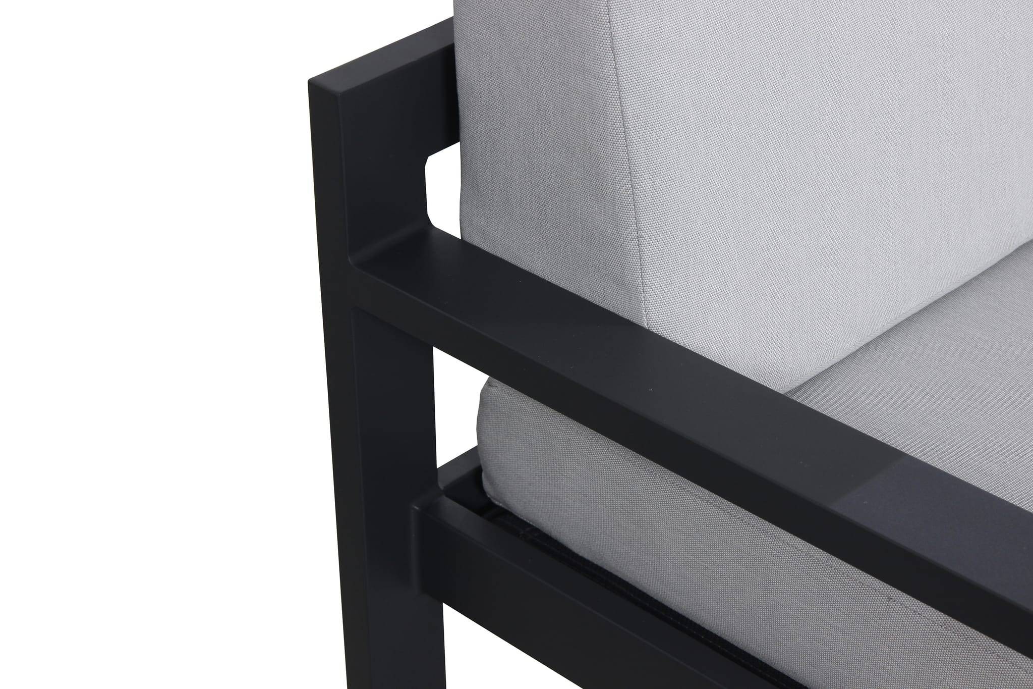 Ecloz - Salon de jardin aluminium anthracite et gris 8 personnes Miami ECLOZ - Image 7