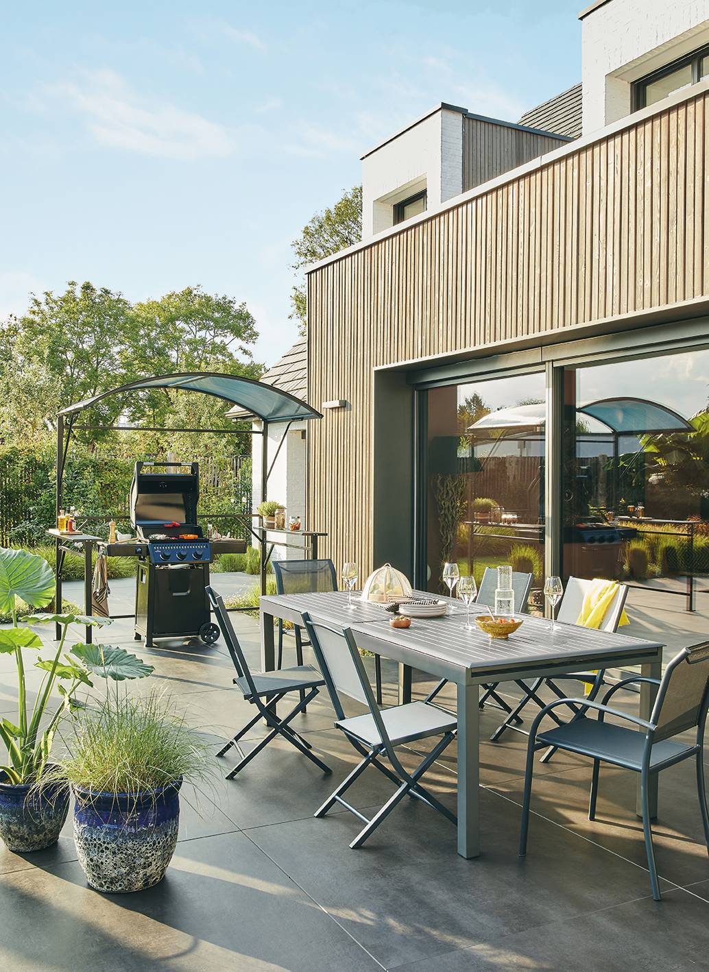 Ecloz - Abri carport barbecue acier polycarbonate - ECLOZ - Image 12