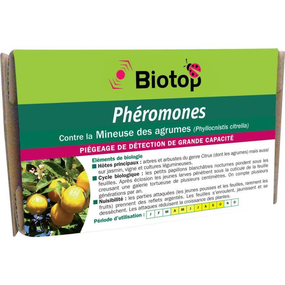 Greenapy - Phéromone Mineuse des agrumes Phyllocnistis citrella boîte de 2 capsules - Greenapy - Image 3
