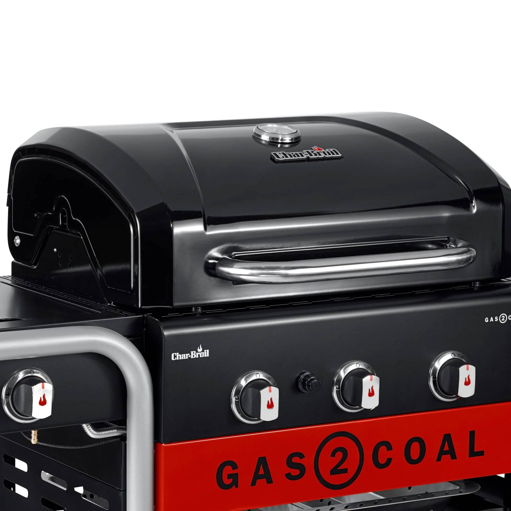 Char-broil - Barbecue Hybride Gaz & Charbon 3 Brûleurs Inox Noir 134 x 62,9 x 116,8 cm - CHAR-BROIL - Image 14