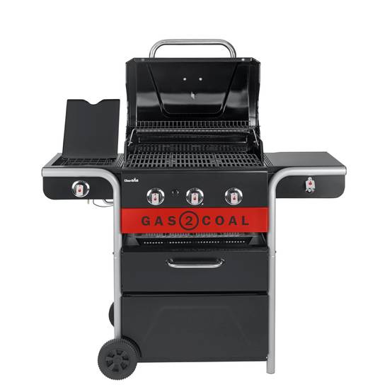 Char-broil - Barbecue Hybride Gaz & Charbon 3 Brûleurs Inox Noir 134 x 62,9 x 116,8 cm - CHAR-BROIL - Image 16