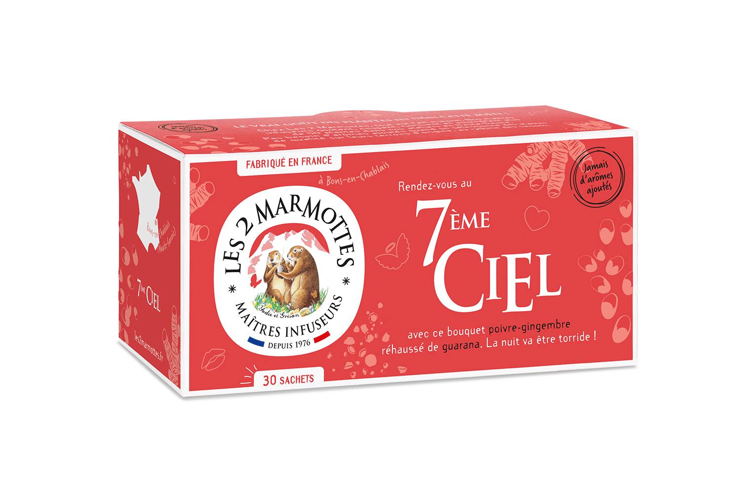 Les 2 Marmottes - Les 2 Marmottes - Infusion 7ème Ciel 45g Boite 30 sachets - Image 1